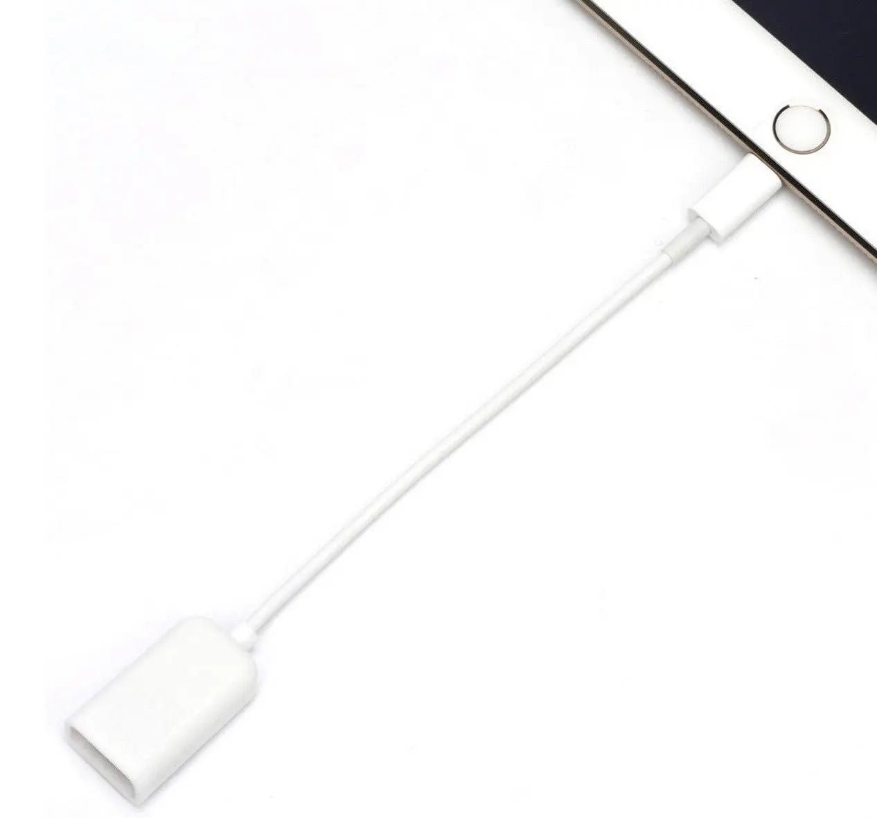 Apple 8 - Pin iPad iPhone to USB OTG Adapter Converter Compatible Cable - AllTech