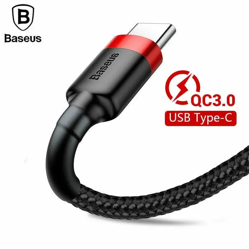 Baseus USB A to USB C Type C 3A Fast Charging Data Charger Cable - AllTech