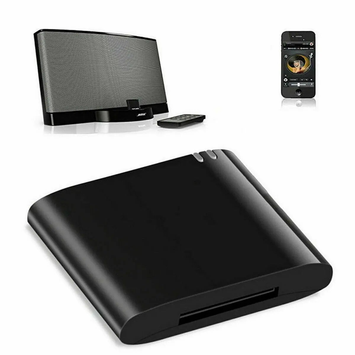 Bluetooth Music Audio Adapter Receiver 4.1 30 - Pin Dock Speaker for iPod iPhone - AllTech