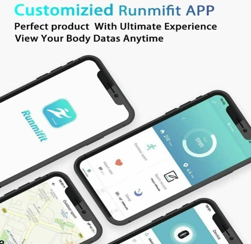Bluetooth Smart Watch Style Heart Rate Monitor Sports Bracelet Pedometer Tracker - AllTech