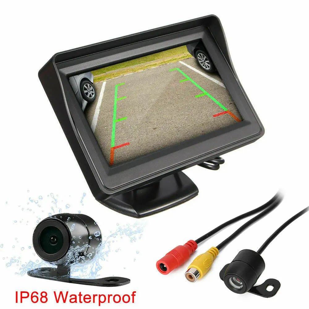 Car Rear View Kit with 4.3" TFT LCD Monitor IR Night Vision Reversing Camera - AllTech