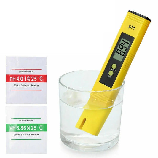 Digital PH Meter Yellow Tester Pen 2 PH Water Tester Hydroponics Aquarium - AllTech