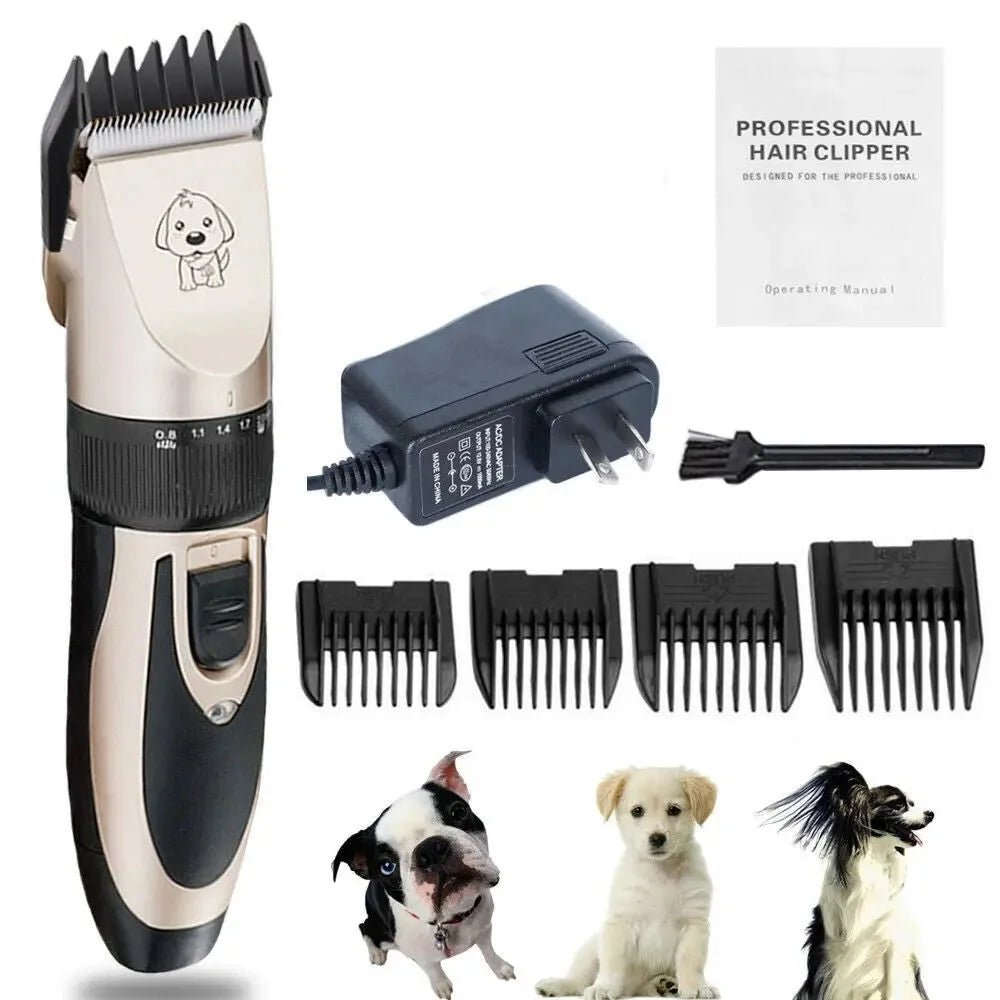 Dog Cat Pet Hair Cordless Clipper Rechargeable Grooming Electric Trimmer - AllTech