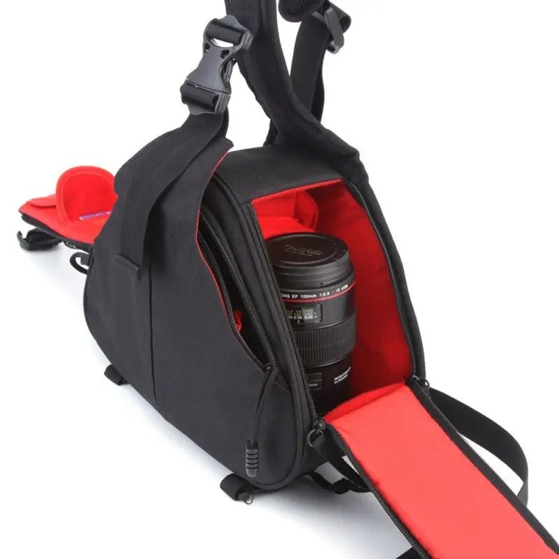 DSLR SLR Camera Bag Sling Backpack Triangle Carry Case Shoulder Bag - AllTech