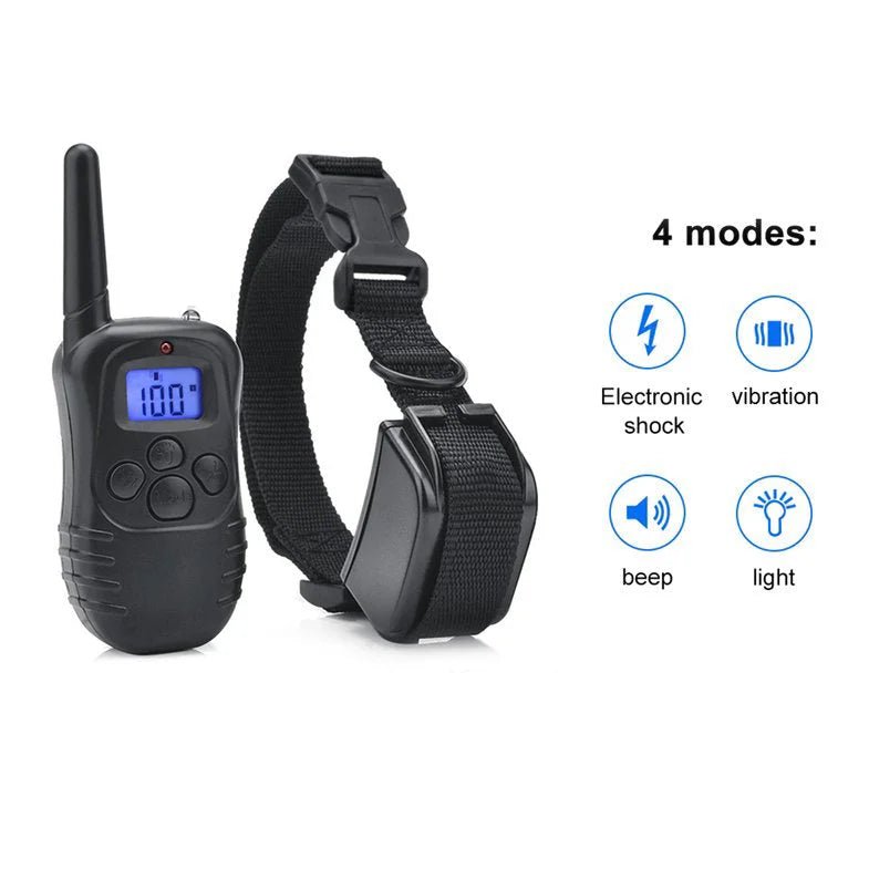 Dual Humane Dog Training Collar with Beep and Vibration Waterproof Rechargeable - AllTech