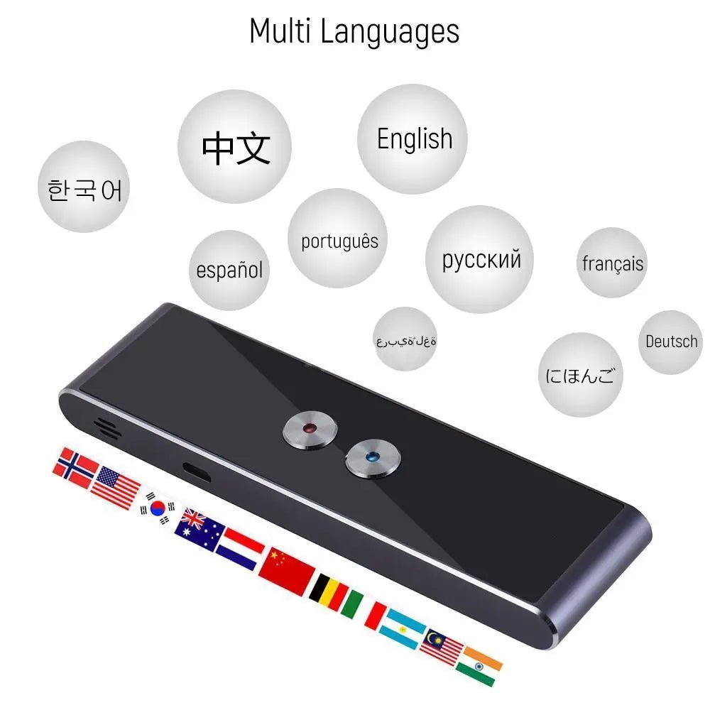 Easy Smart Handheld Voice Translator Two Way Device 33 Languages with Dual Mic - AllTech