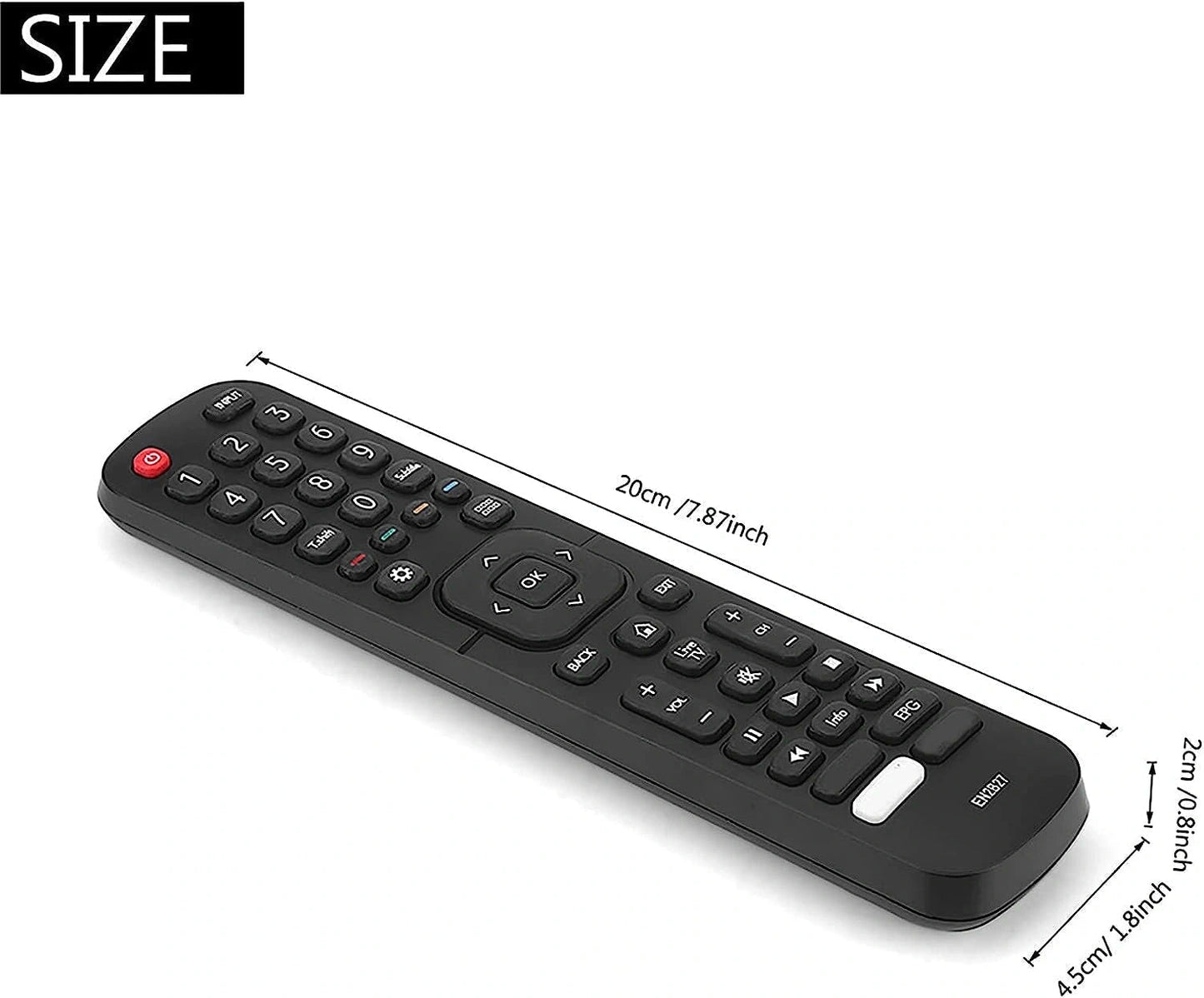 EN2B27 HISENSE TV Remote Control Replacement EN - 2B27 RC3394402 01 3139 238 - AllTech