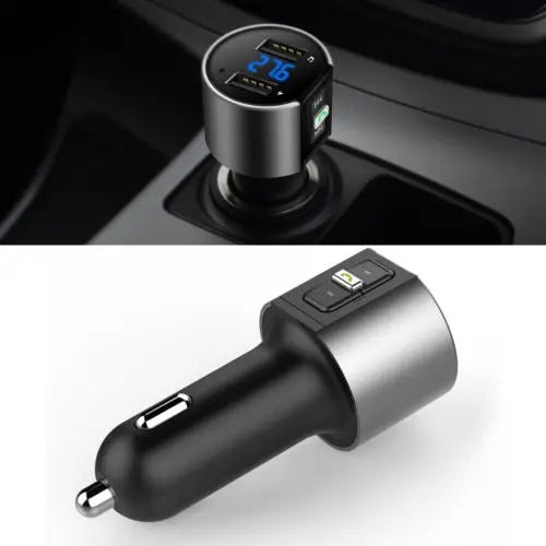 Handsfree Bluetooth Car Kit FM Transmitter LCD Display - AllTech