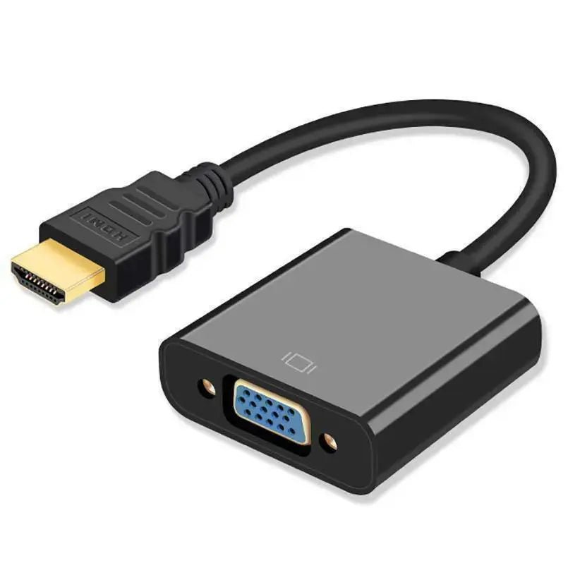 HDMI Male Input to VGA Female Output Adapter Full HD 1080P Video Converter - AllTech