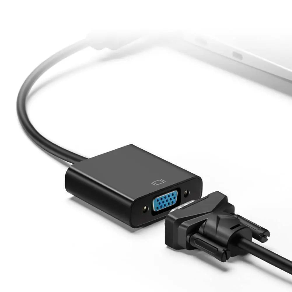 HDMI Male Input to VGA Female Output Adapter Full HD 1080P Video Converter - AllTech