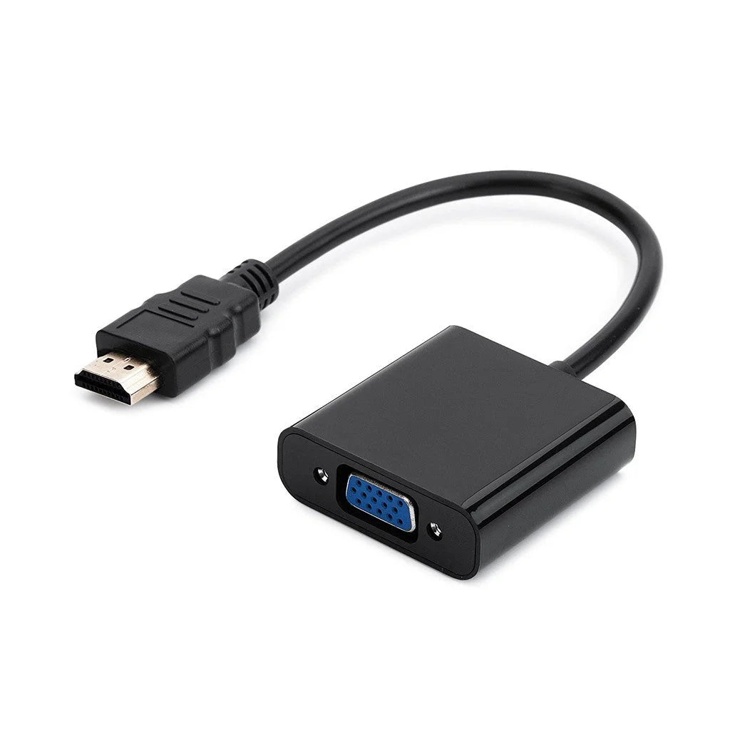 HDMI Male Input to VGA Female Output Adapter Full HD 1080P Video Converter - AllTech