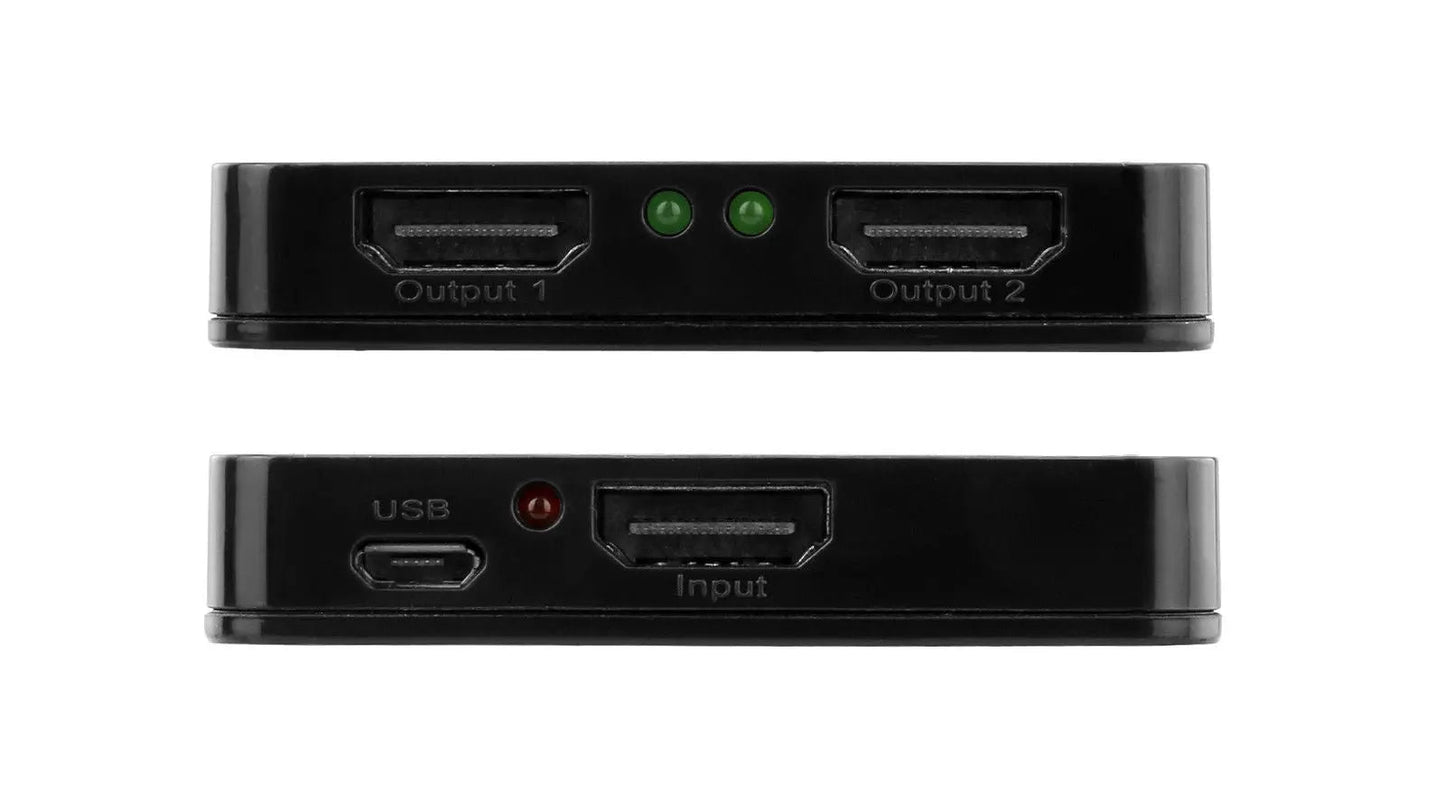HDMI Splitter 1 in 2 Out 4K Video Multi Display Duplicator Full HD 1080P Output - AllTech