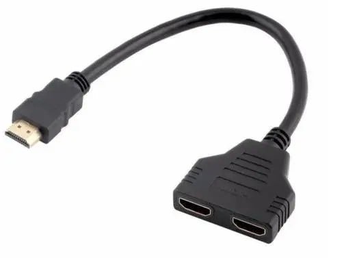 HDMI Splitter Y Adapter 1 in 2 Out Dual Output Cable Adapters Full HD 1080p - AllTech