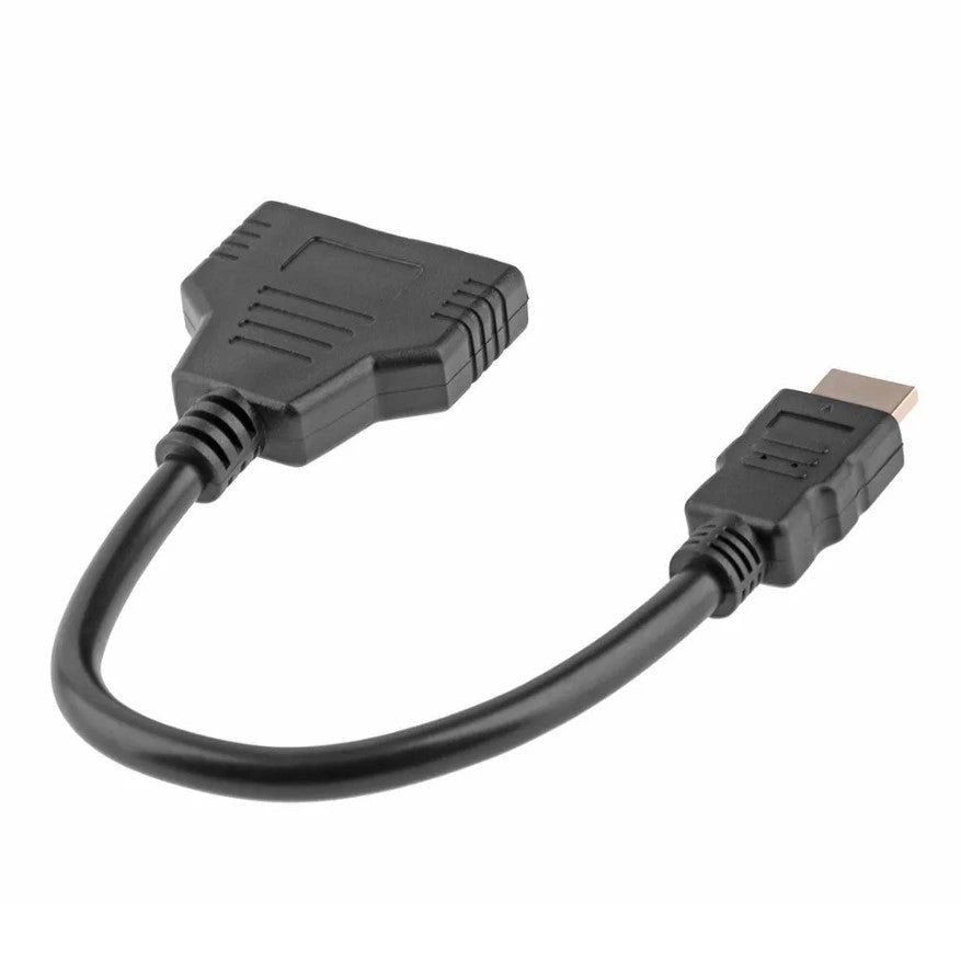 HDMI Splitter Y Adapter 1 in 2 Out Dual Output Cable Adapters Full HD 1080p - AllTech