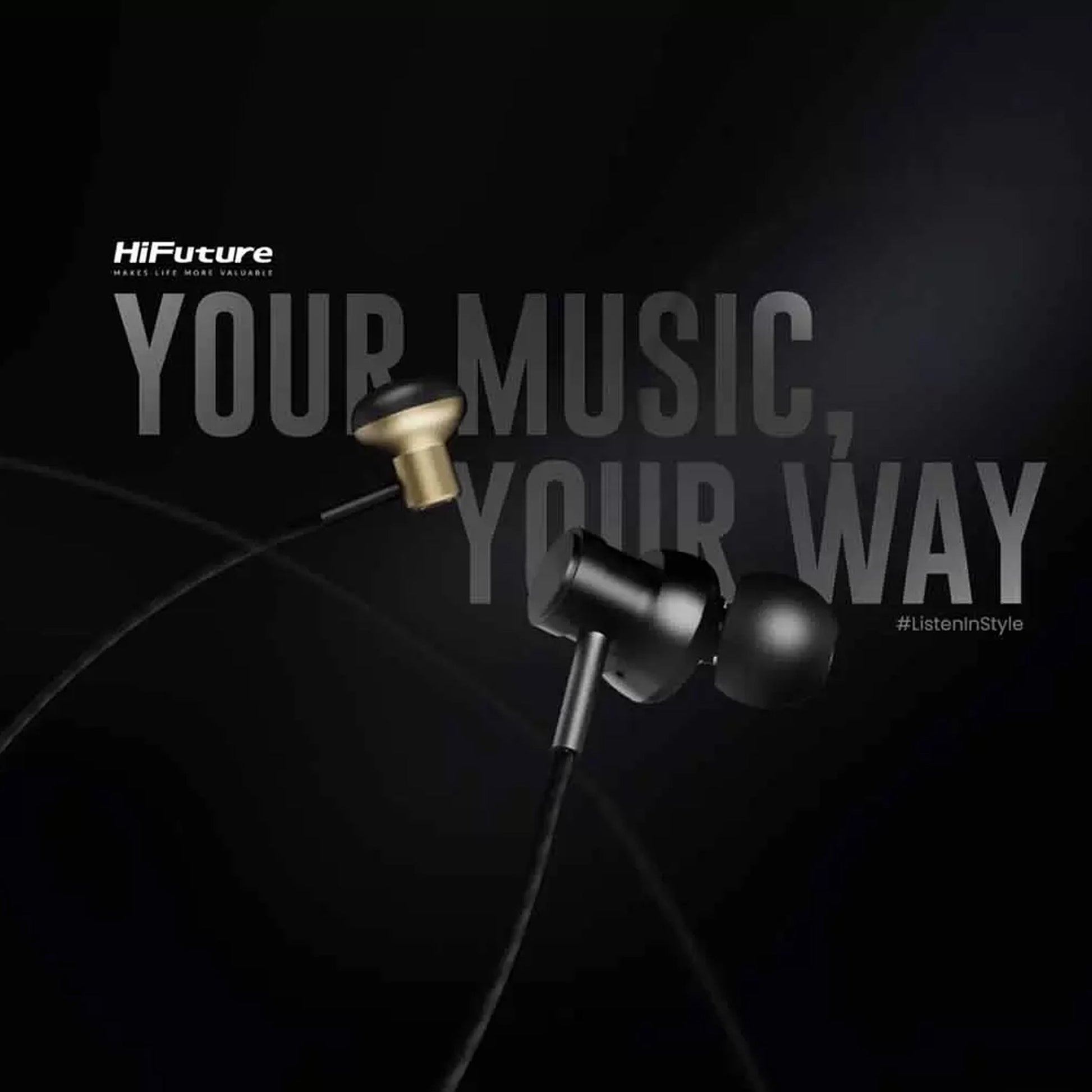 HIFUTURE Hi5 Earphone - Hi-Resolution Audio On-Ear Type C Headphones - AllTech