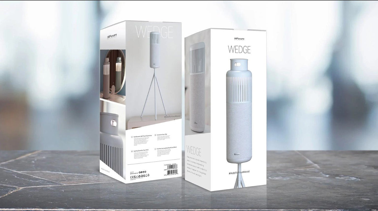 HIFUTURE Wedge Speaker - Ambient Lighting 360 Degree Sound and Touch Speaker - AllTech