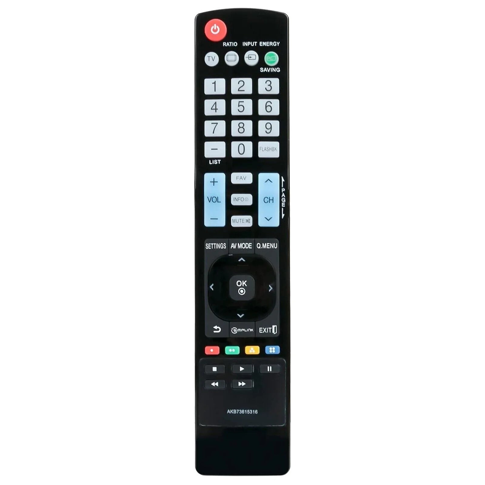 LG TV Replacement Remote Control AKB73615312 AKB74115502 AKB72914222 AKB73275618 - AllTech