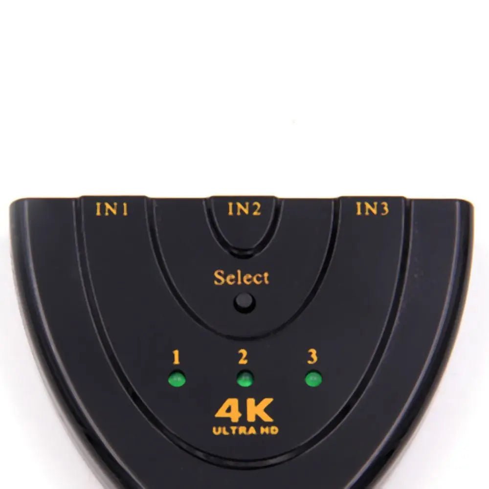 Mini 3 Port IN 1 OUT HDMI Splitter Adapter Cable 1080P 4K Ultra Switcher Adapter - AllTech