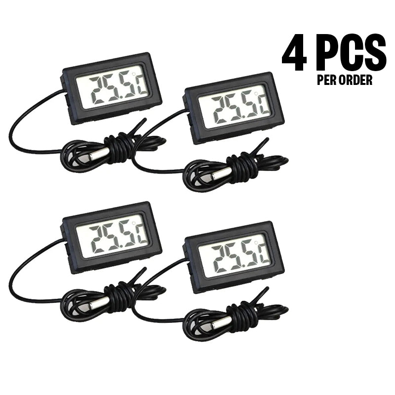 Mini LCD Digital Thermometer Probe Sensor for Food Water Fridge Freezer Aquarium Temperature - AllTech