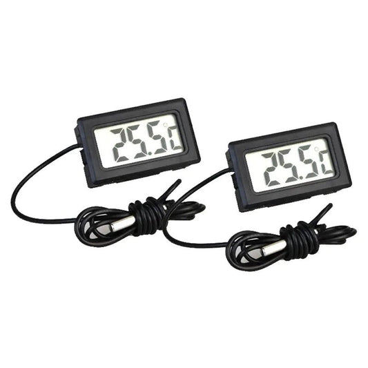 Mini LCD Digital Thermometer Probe Sensor for Food Water Fridge Freezer Aquarium Temperature - AllTech