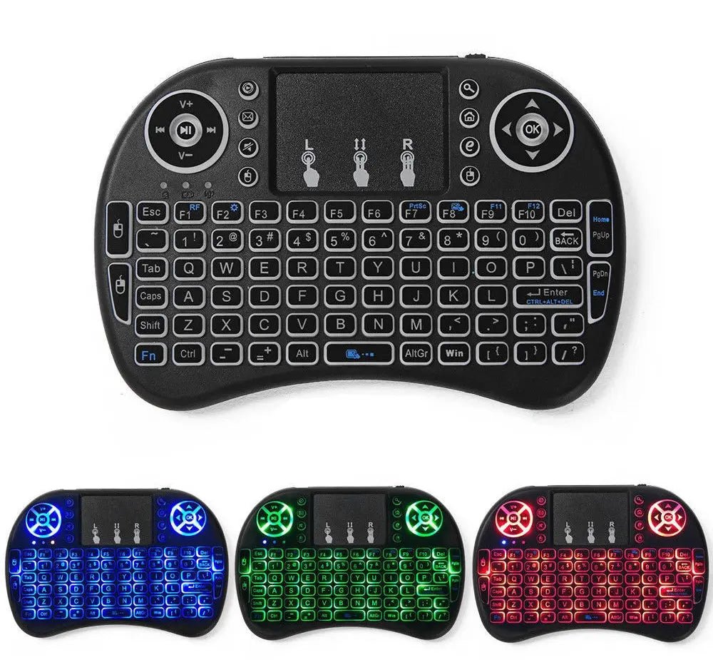Mini Wireless RGB Keyboard 2.4GHz for Smart TV/PC/Android with Touchpad - AllTech