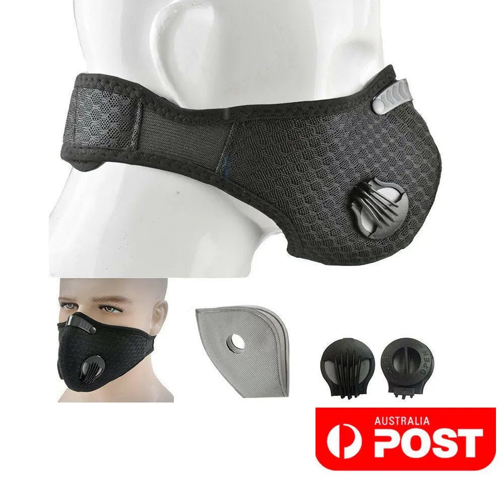 Neoprene Filter Reusable Sports Face Mask Mesh Anti Dust for Running Cycling - AllTech