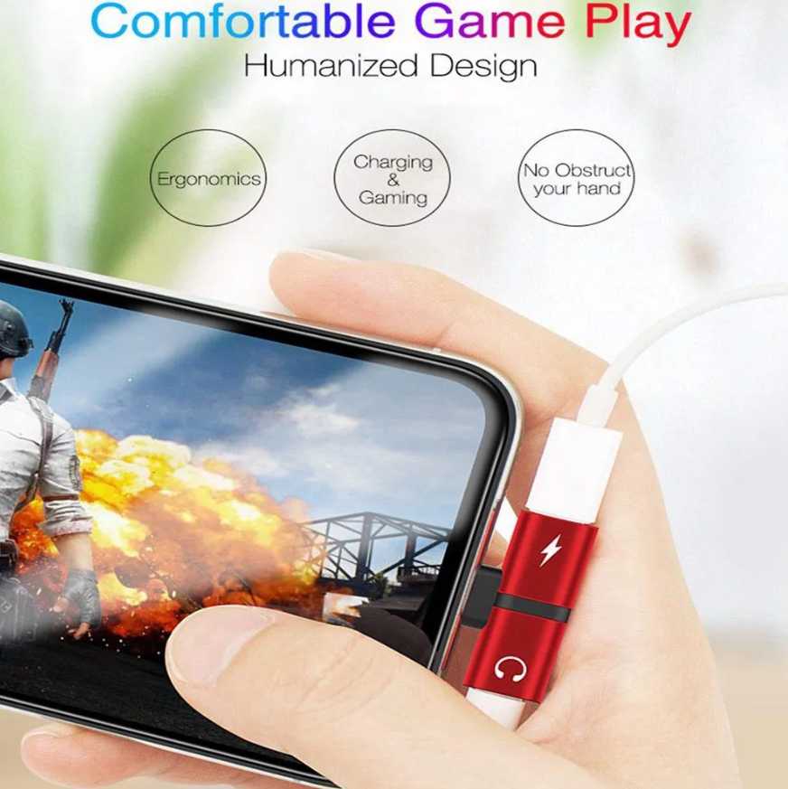 NEW Mini Dual Aux Audio and Charging Adapter Splitter for iPhone 14 13 12 11 X - AllTech