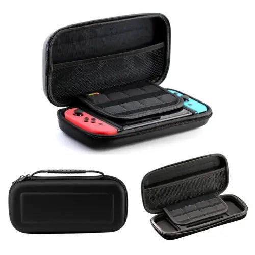 Nintendo Switch V1 V2 Carrying Hard Case Shell Travel Bag with Grid Pocket - AllTech