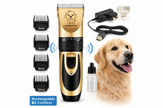 Dog Cat Pet Hair Cordless Clipper Rechargeable Grooming Electric Trimmer