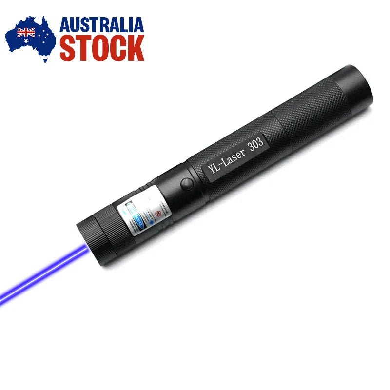 Rechargeable USB Laser light Pointer Pen Colour Blue 1mw for Outdoor Pet Toy Office Use - AllTech