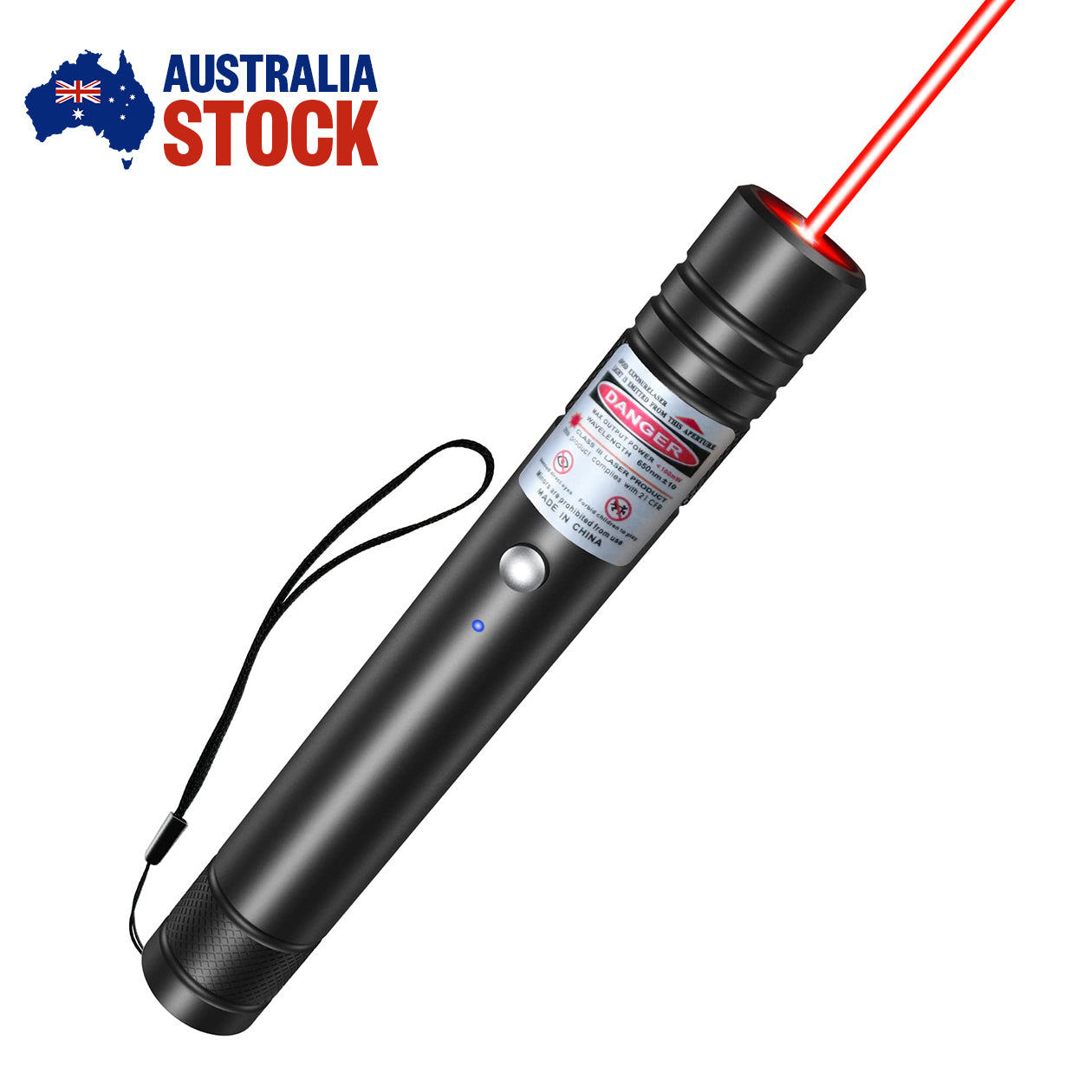 USB Rechargeable Laser Pointer Pen – Red Laser Presentation Pointer – Built-In Battery