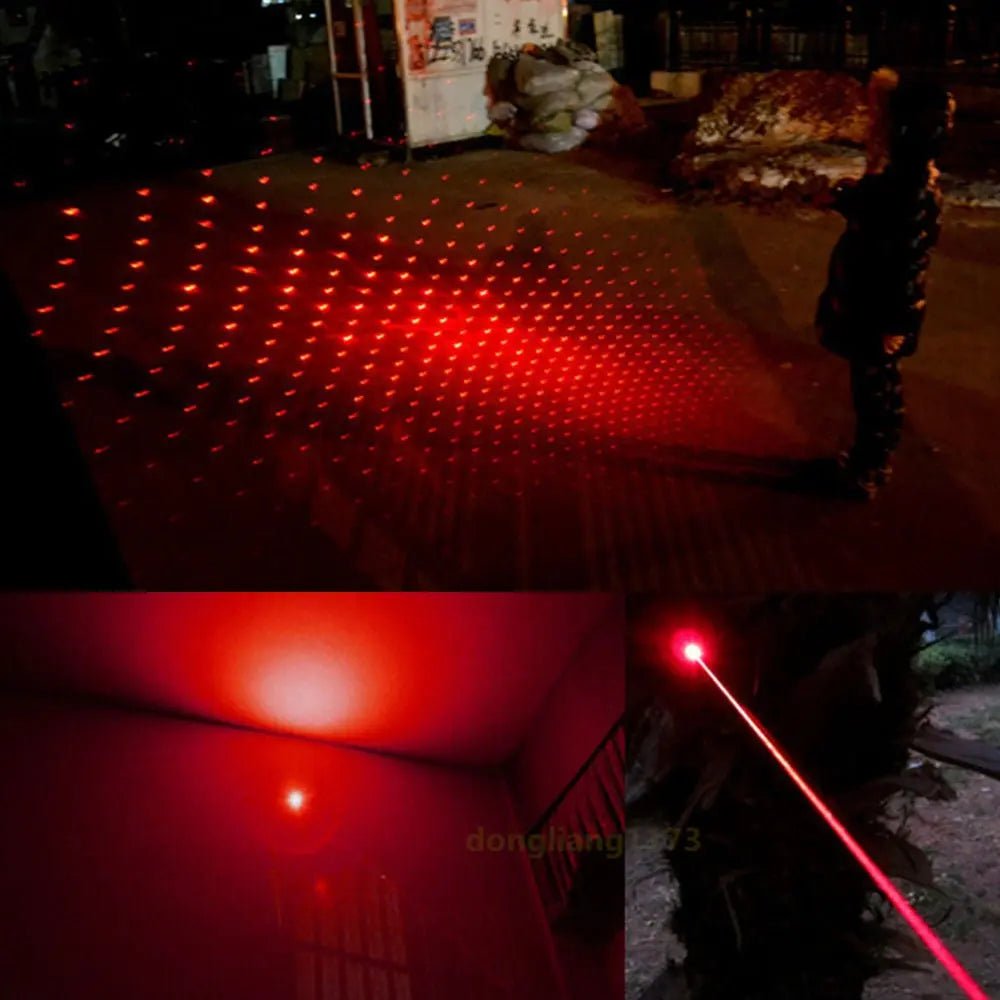 Red Laser Pointer USB Pen Battery Operated Visible Light for Pets Office Use - AllTech