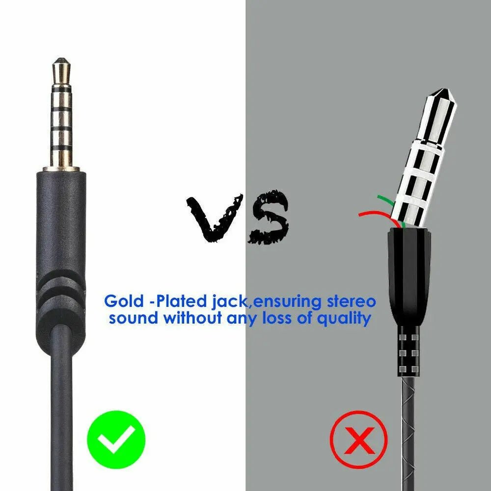 Replacement Cable for Astro A10 A40 Gaming Headset Audio Mute Aux 3.5mm Cord 2M - AllTech