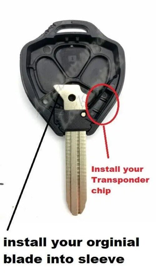 Replacement Remote Car Key Shell Suitable for Toyota Yaris 2005 - 2015 - AllTech