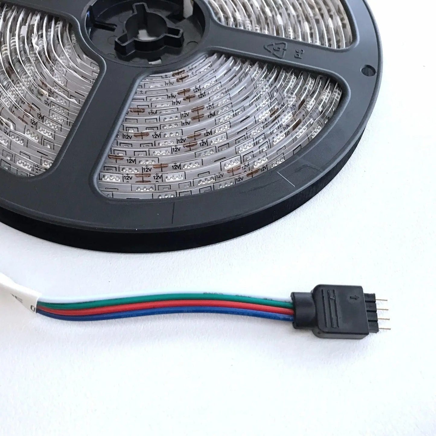 RGB LED Strip Light 5050 5M 300 LEDS Waterproof 12v Power With 24 Key IR Remote - AllTech