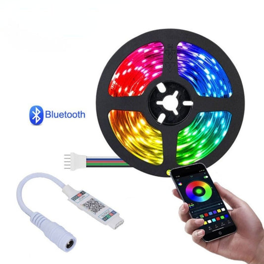 RGB LED Strip Lights with Bluetooth Controller IP65 Waterproof 5M 300 LEDs 12V - AllTech