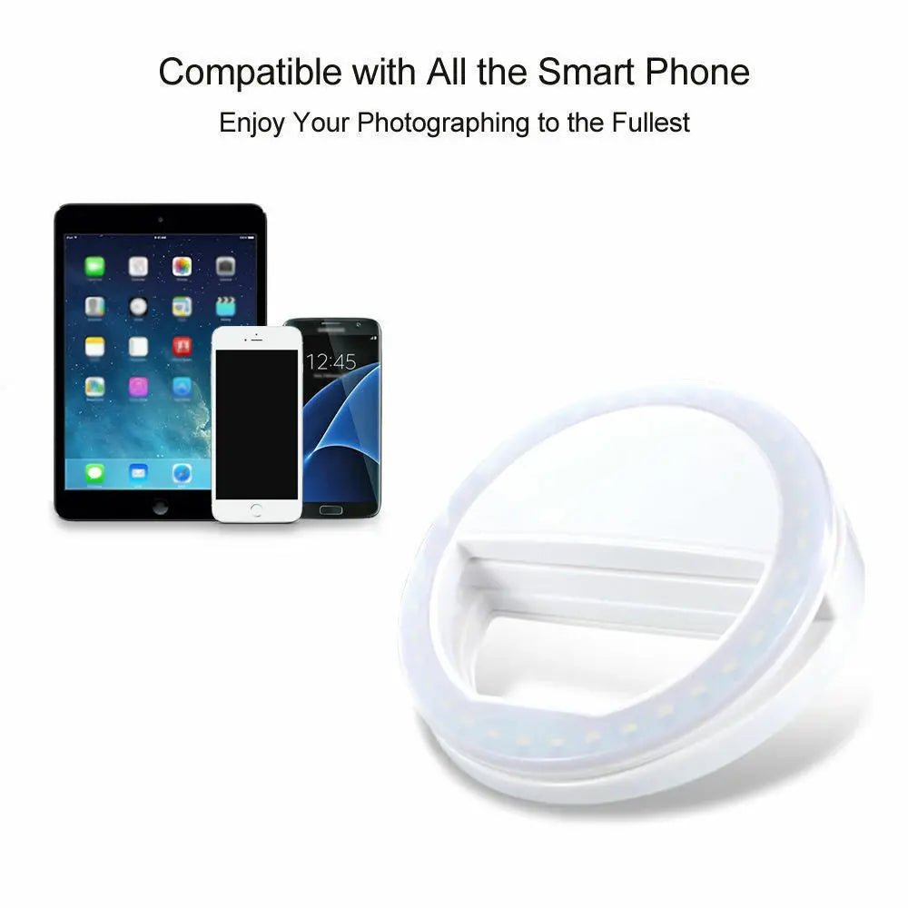 Selfie LED Ring Light 3 Mode Flash Camera Photography For iPhone Samsung LG - AllTech