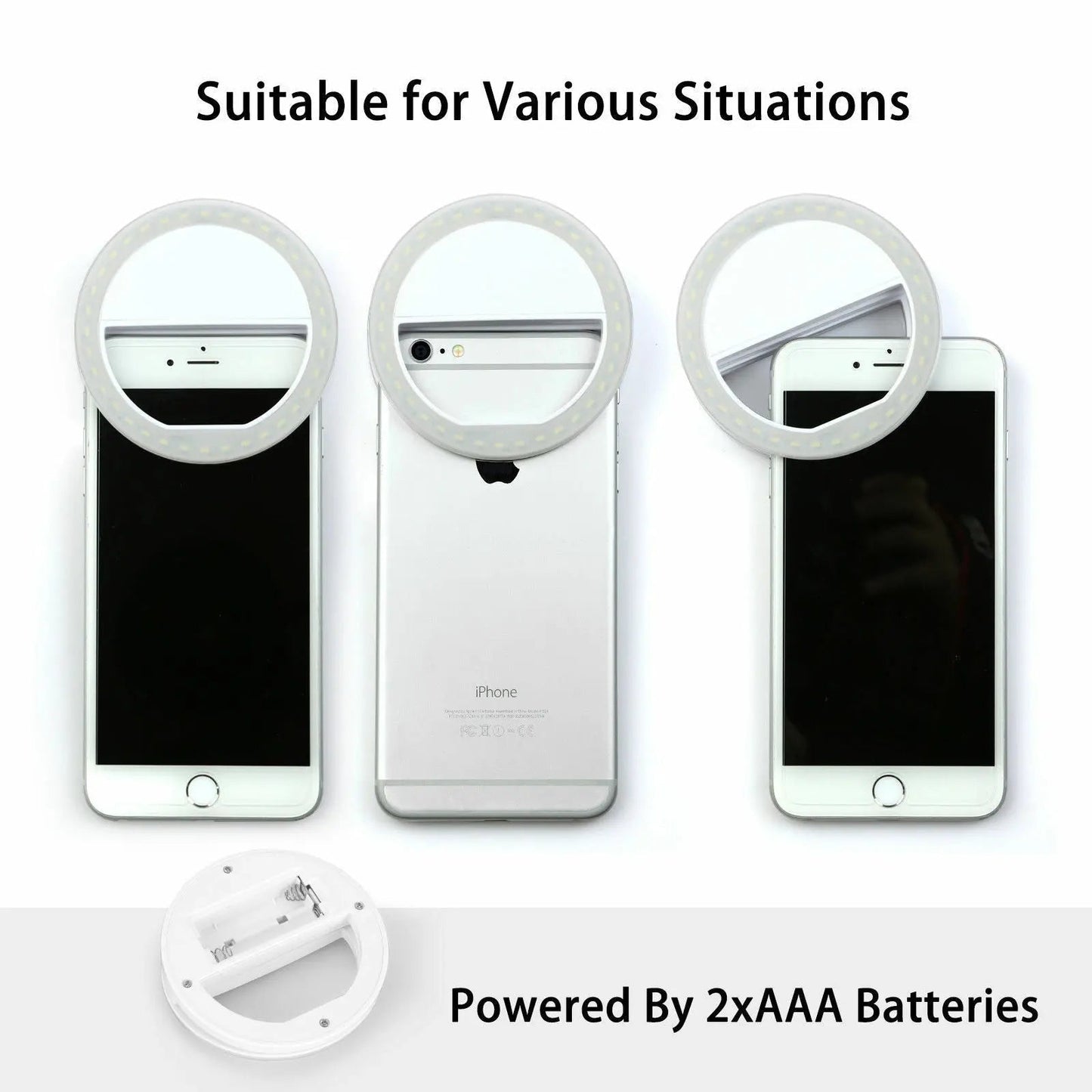 Selfie LED Ring Light 3 Mode Flash Camera Photography For iPhone Samsung LG - AllTech