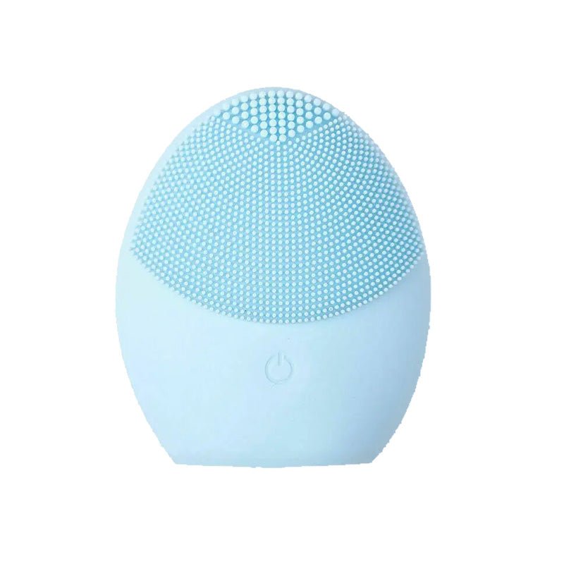 Silicone Facial Cleanse Brush Electric Ultrasonic Vibration Massage Pore Cleaner - AllTech