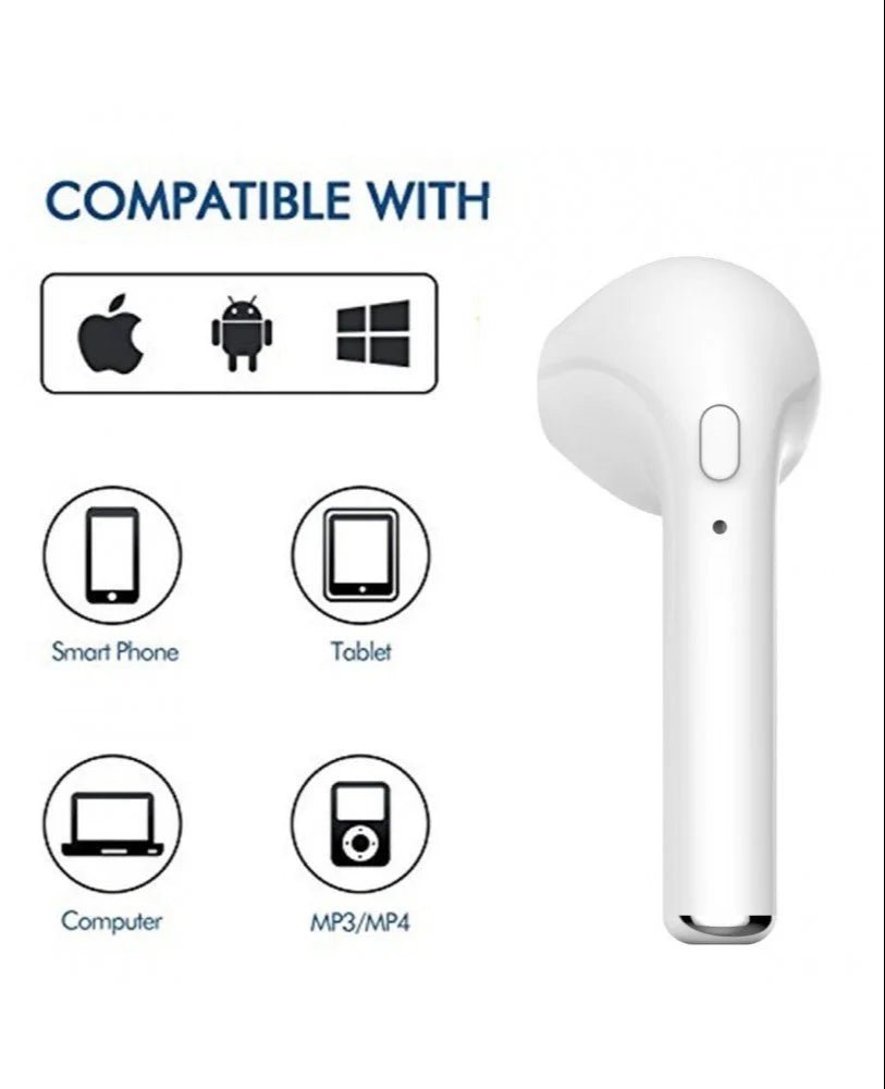 Single Ear Bluetooth Headphones iPhone Compatible Headset - 1 Piece Right Ear Only - AllTech