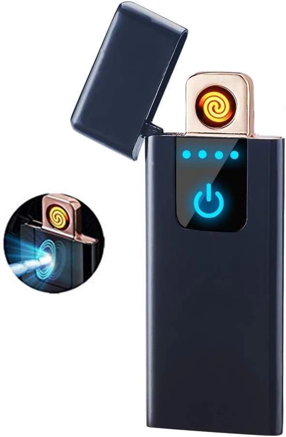 Smart Cigarette Lighter with Fingerprint Sensor Double Side Ignition - AllTech