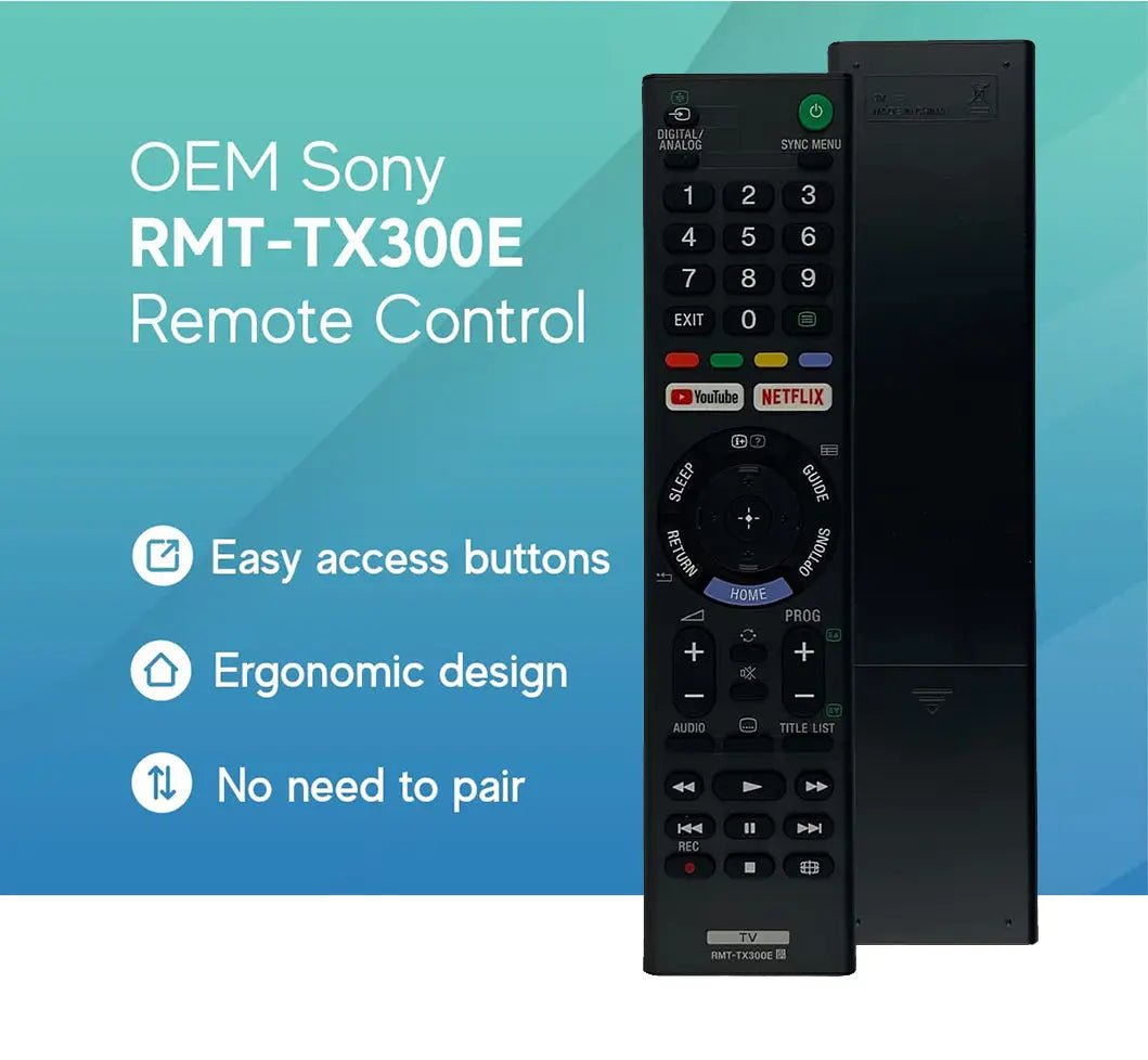 Sony TV Netflix Replacement Remote Control 4K Google Play RMF - TX200A RMF - TX300A - AllTech