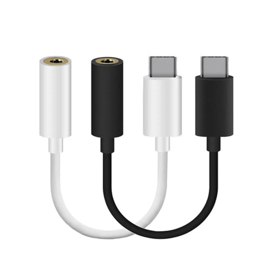 Type C Male to Audio Jack Aux Female 3.5mm Adapter Cable Earphone Headphone - AllTech