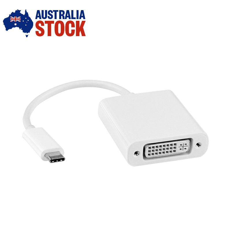 Type C USB 3.1 to Female DVI-I Video Converter Cable for MacBook Laptop