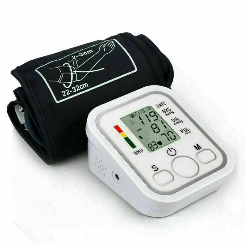 Upper Arm Digital Blood Pressure Monitor Heart Rate Monitor with LCD Display - AllTech