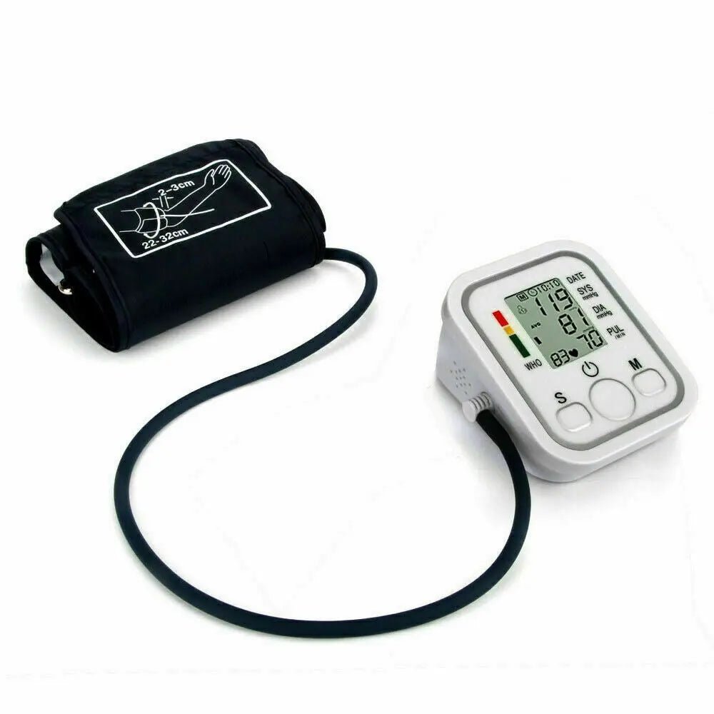 Upper Arm Digital Blood Pressure Monitor Heart Rate Monitor with LCD Display - AllTech