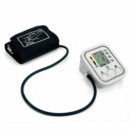 Upper Arm Digital Blood Pressure Monitor Heart Rate Monitor with LCD Display - AllTech