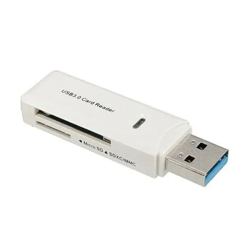 USB 3 Memory Card Reader White SD SDHC SDXC Micro SD Micro SDXC UHS - I TF T - Flash - AllTech