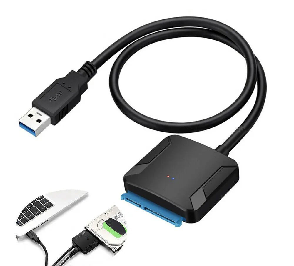 USB 3.0 to SATA 2.5/3.5 HDD SSD External Hard Drive Cable Converter - AllTech