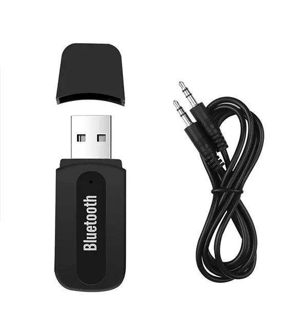 USB Bluetooth Audio Receiver Adaptor Wireless Music 3.5mm Dongle AUX A2DP Car - AllTech